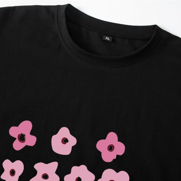 Black half-sleeve with loose cotton T-shirt inside - Picture 2 of 5